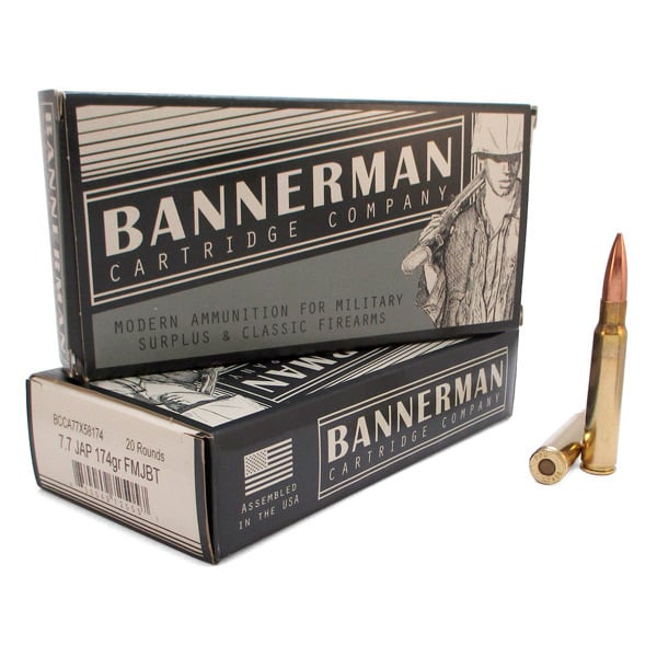 Bannerman 7.7mm Japanese (7.7x58mm) Ammunition 174 Grain Full