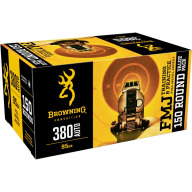 BROWNING AMMO 380 ACP 95gr FMJ VALUE PACK 150/bx 5/cs