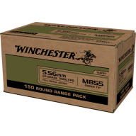 WINCHESTER AMMO 5.56MM 62gr FMJ M855 LC GRN TIP 150/b 4/c