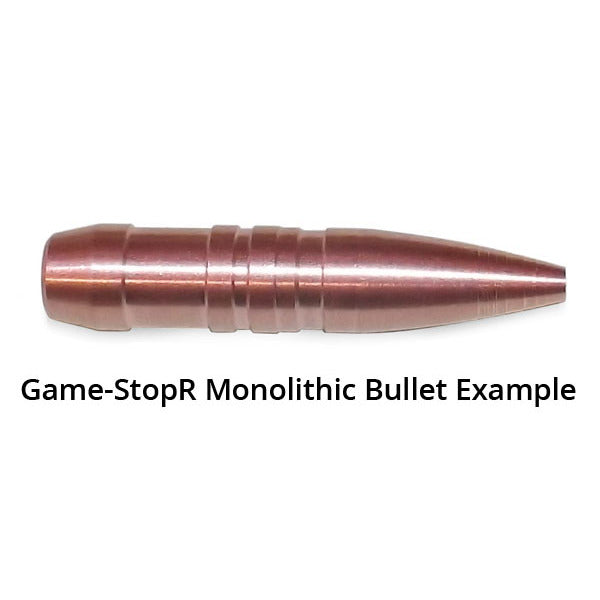 Quality Cartridge Game Stop-R 277 Caliber, 6.8mm (.277 Diameter) Bullets 130 grain Hollow Point Box of 50