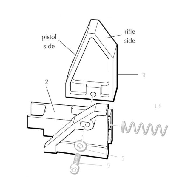DILLON XL650 SLIDE & CAM ASSEMBLY