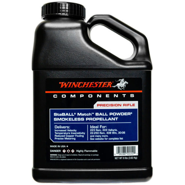 Winchester StaBall Match Smokeless Powder 8lb