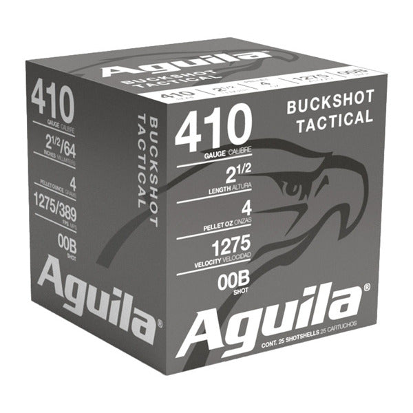 Aguila 410 Bore Ammunition 2-3/4" #00 Buckshot Box of 25