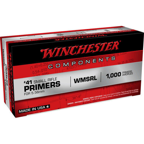 Winchester #41 5.56mm NATO-Spec Small Rifle Primers Box of 1000