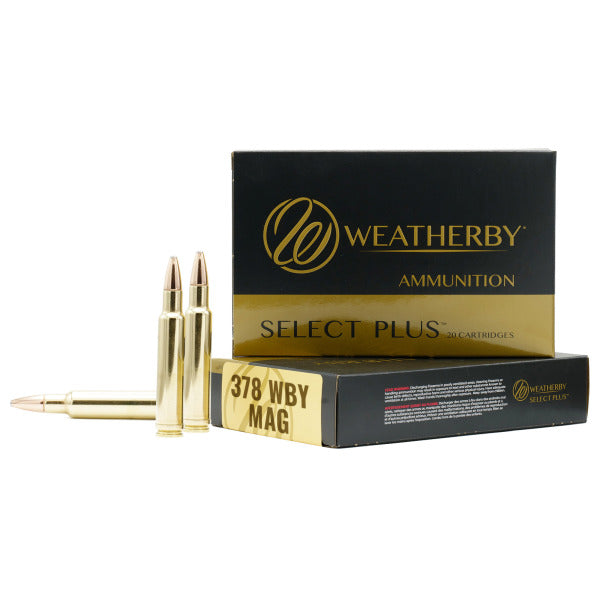 Weatherby 378 Weatherby Magnum Ammunition 300 Grain Flat Nose Box of 20