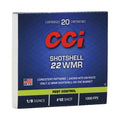 CCI Shotshell 22 WMR (Winchester Magnum Rimfire) Ammunition 1/8oz #12 Shot Box of 20