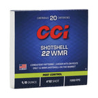 CCI Shotshell 22 WMR (Winchester Magnum Rimfire) Ammunition 1/8oz #12 Shot Box of 20