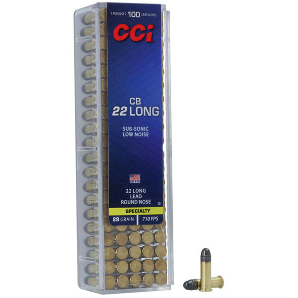 CCI Blazer 22 Long Ammunition 29 Grain Lead Round Nose Box of 100