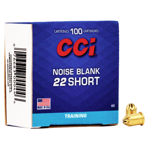 CCI 22 Short Blank Ammunition Blank Box of 100