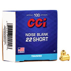 CCI 22 Short Blank Ammunition Blank Box of 100