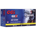 CCI Maxi Mag 22 WMR (Winchester Magnum Rimfire) Ammunition 40 Grain Jacketed Hollow Point Box of 200