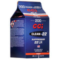 CCI Clean-22 Suppressor 22 Long Rifle Ammunition 45 Grain Lead Round Nose Box of 200