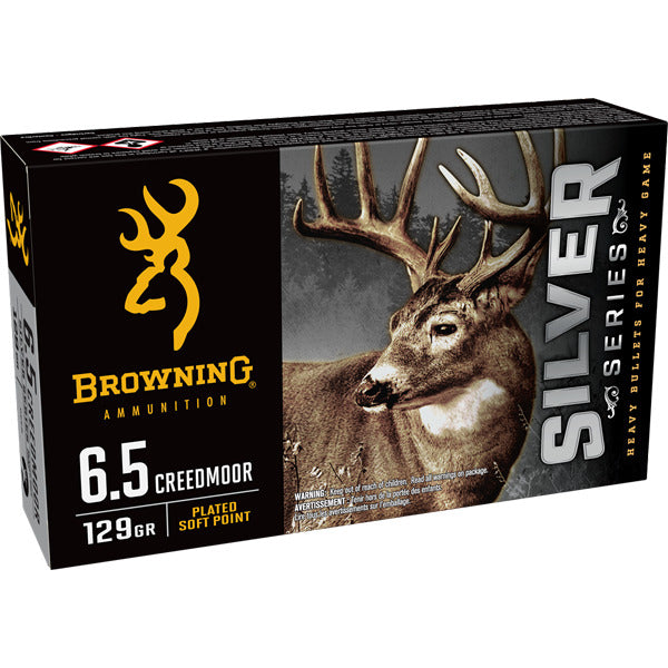 BROWNING AMMO 6.5 CREED 129gr SILVER SERIES 20/bx 10/cs