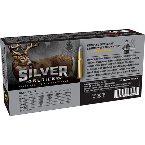 Browning Silver Series 30-30 Winchester Ammunition 170 Grain Plated Pointed Soft Point Box of 20