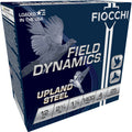 Fiocchi Field Dynamics Upland 12 Gauge Ammunition 2-3/4" #4 1-1/8 oz 1400 fps Steel Steel Shot Box of 25
