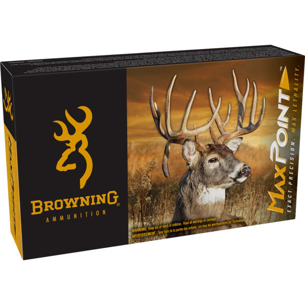 Browning Max Point 270 Winchester Ammunition 130 Grain Polymer Tip Box of 20