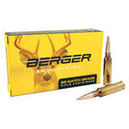 Berger Match Grade 6.5 Creedmoor Ammunition 140 Grain Elite Hunter Jacketed Hollow Point Box of 20