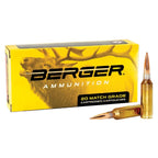 Berger Match Grade 6.5 PRC Ammunition 140 Grain Elite Hunter Jacketed Hollow Point Box of 20