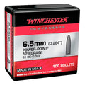 Winchester Power Point 264 Caliber, 6.5mm (.264 Diameter) Bullets 129 grain Soft Point Box of 10