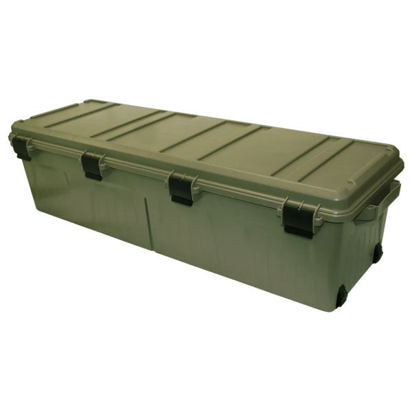 MTM TACTICAL RIFLE CRATE w/WHEELS ARMY GREEN