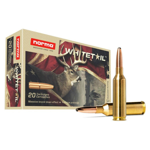 Norma Whitetail 6.5 PRC Ammunition 140 Grain Pointed Soft Point Box of 20