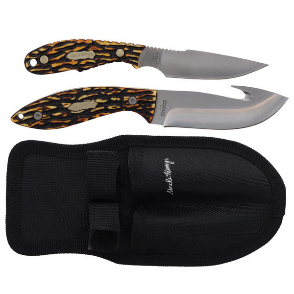 Uncle Henry Hunter Fixed Blade Knife Set with Sheath