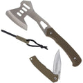 Uncle Henry Pocket Knife & Axe Combo with Fire Starter