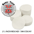 BORE TECH COTTON PATCHES 2-3/4" ROUND 500/BAG