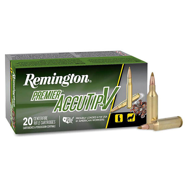 Remington Premier AccuTip-V 17 Remington Fireball Ammunition 20 Grain Polymer Tip Box of 20
