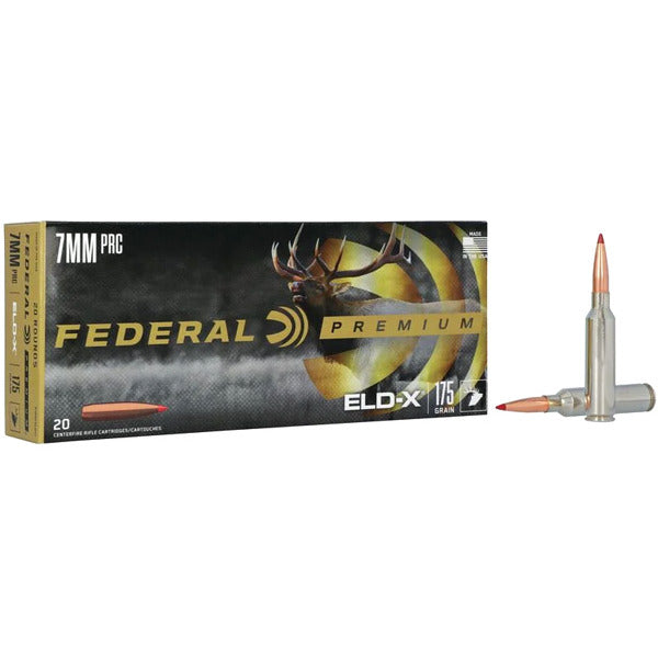 Federal Premium 7mm PRC Ammunition 175 Grain Hornady Polymer Tip Box of 20