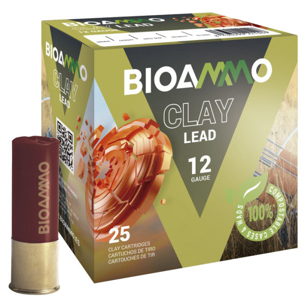 BIOAmmunition Clay 12 Gauge Ammunition 2-3/4" #8 1 oz 1380 fps Case of 250