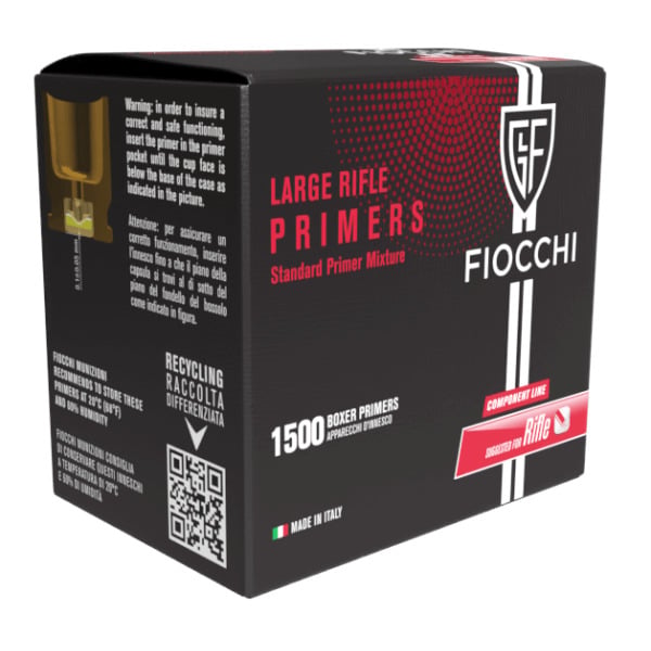 Fiocchi Large Rifle Primers Case of 12000