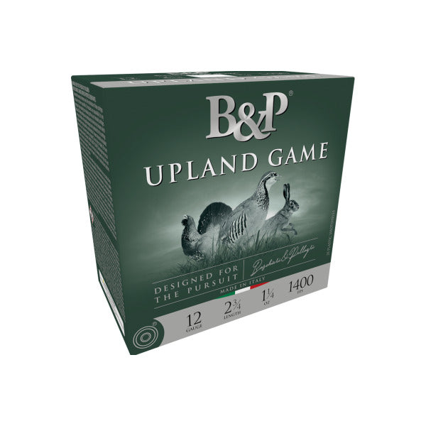 Baschieri & Pellagri Upland Game 12 Gauge Ammunition 2-3/4" #6 1-1/4 oz 1400 fps Nickel Plated Box of 25
