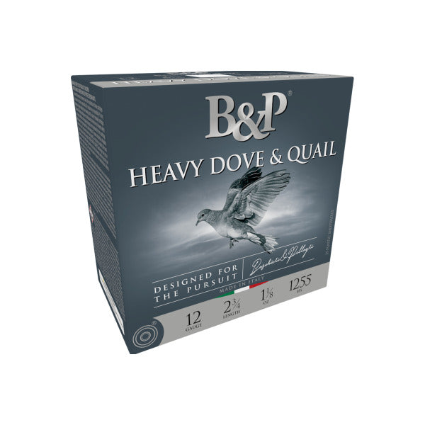 Baschieri & Pellagri Heavy Dove & Quail 12 Gauge Ammunition 2-3/4" #7.5 1-1/8 oz 1255 fps Box of 25
