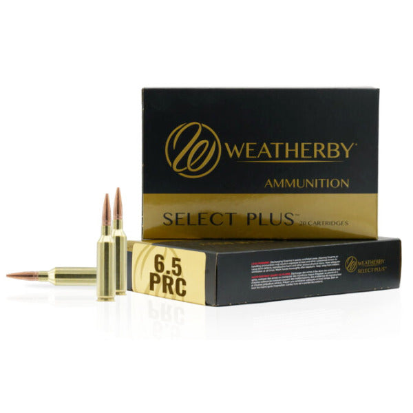 Weatherby Select Plus 6.5 PRC Ammunition 156 Grain Berger Elite Hunter Jacketed Hollow Point Box of 20