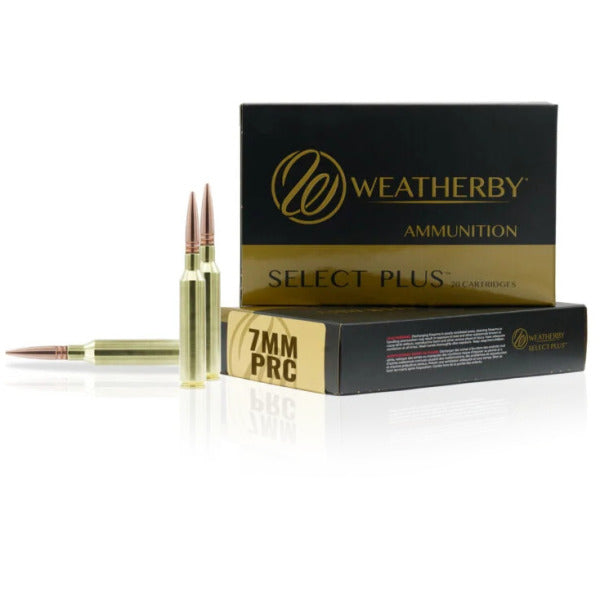 Weatherby 7mm PRC Ammunition 150 Grain Swift Scirocco II Polymer Tip Box of 20