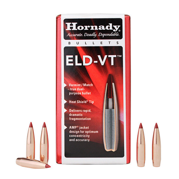 Hornady ELD-VT 30 Caliber (.308 Diameter) Bullets 174 grain Polymer Tip Box of 100