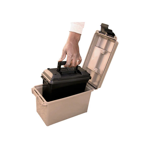 MTM 50c AMMO CAN 7.4x13.5 X8.5 w/AC30T DRK EARTH 6c
