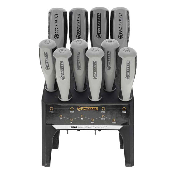 Wheeler 10-Piece Torx Benchtop Screwdriver Set