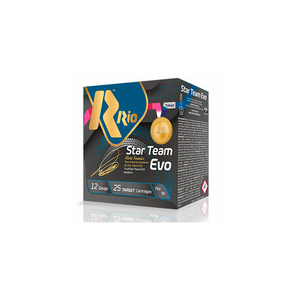 Rio Stat Team Evo Target 12 Gauge Ammunition 2-3/4" #7.5 1-1/8 oz 1150 fps Case of 250