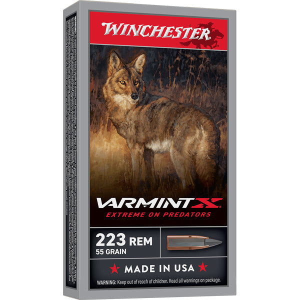 Winchester Varmint-X 223 Remington Ammunition 55 Grain Extreme Point Polymer Tip Box of 20