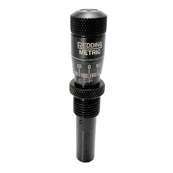 Redding Metric Flat #5 Bullet Seater Micrometer with Flat Seat Plug