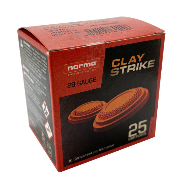 Norma Claystrike 28 Gauge Ammunition 2-3/4" #7.5 3/4 oz 1275 fps Case of 250