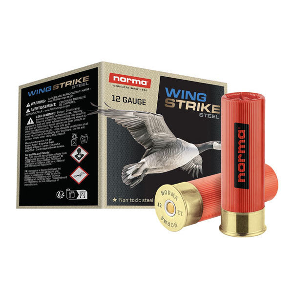 Norma Wingstrike 12 Gauge Ammunition 3" #3 1-1/4 oz 1400 fps Steel Box of 25