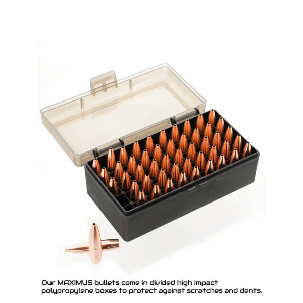 Cutting Edge Bullets Maximus 22 Caliber (.224 Diameter) Bullets 55 grain Solid Hollow Point Box of 50