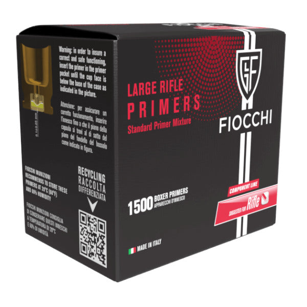 Fiocchi Large Rifle Primers Box of 1500