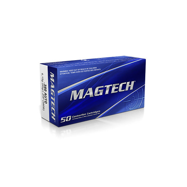 Magtech 380 ACP Ammunition 95 Grain Jacketed Hollow Point Box of 50