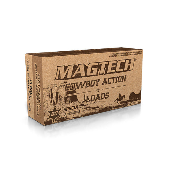 Magtech Cowboy 45 Colt (Long Colt) Ammunition 200 Grain Lead Flat Nose Box of 50