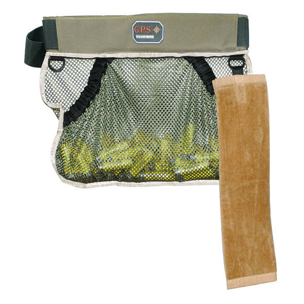 GPS MESH HALF SHOOTING VEST w/ BACK POUCH-GREEN