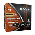 Fiocchi Hyperformance 357 Magnum Ammunition 140 Grain Barnes XPB Solid Hollow Point Box of 25